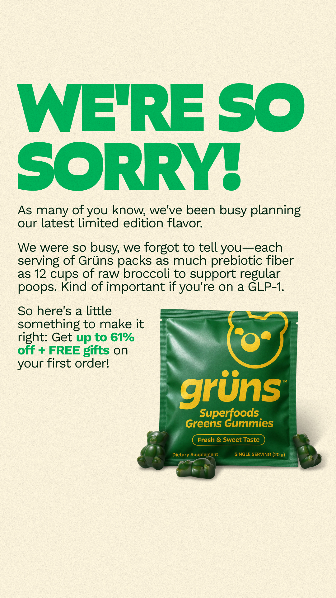 Gruns ad creative