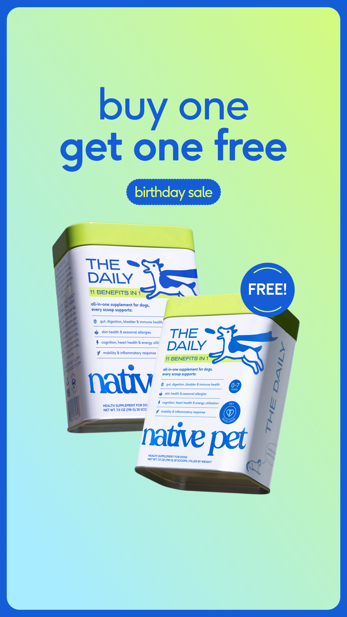 Native Pet ad creative