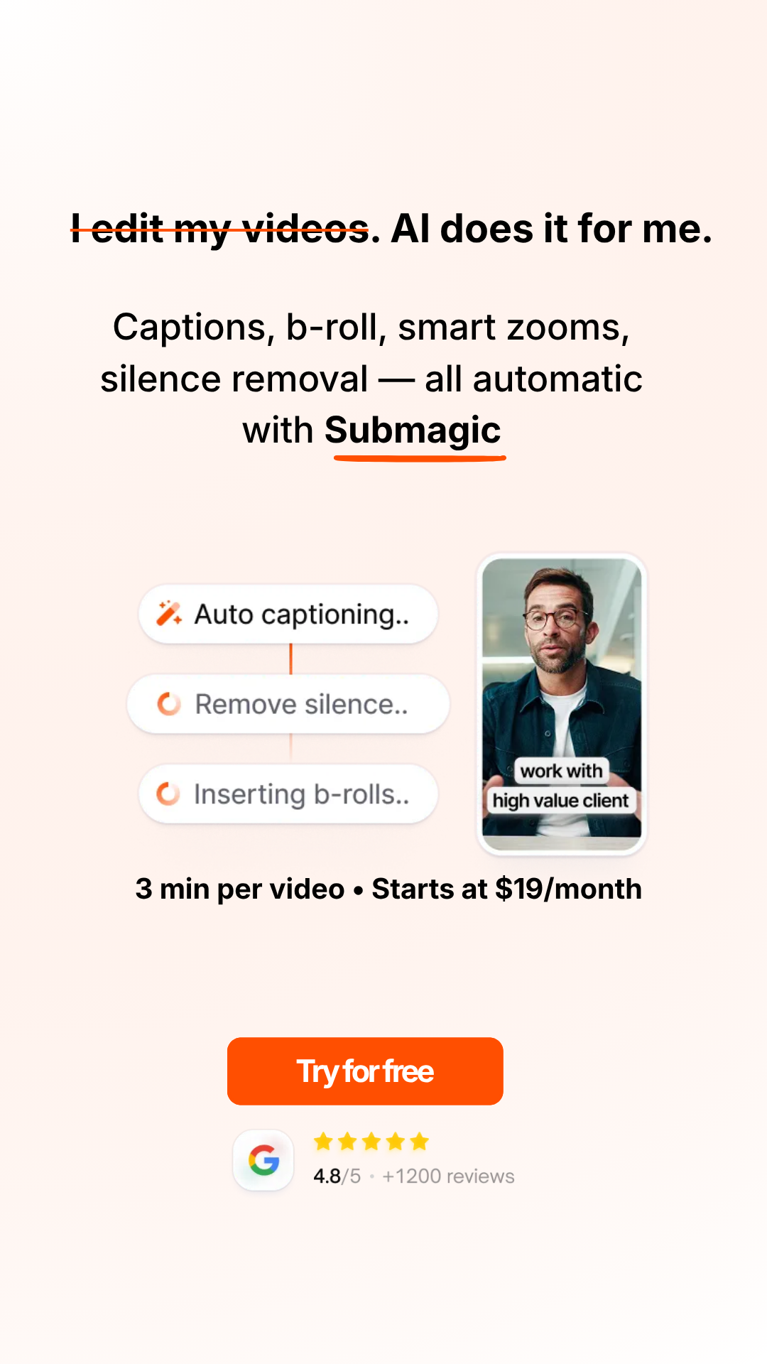 Submagic ad creative