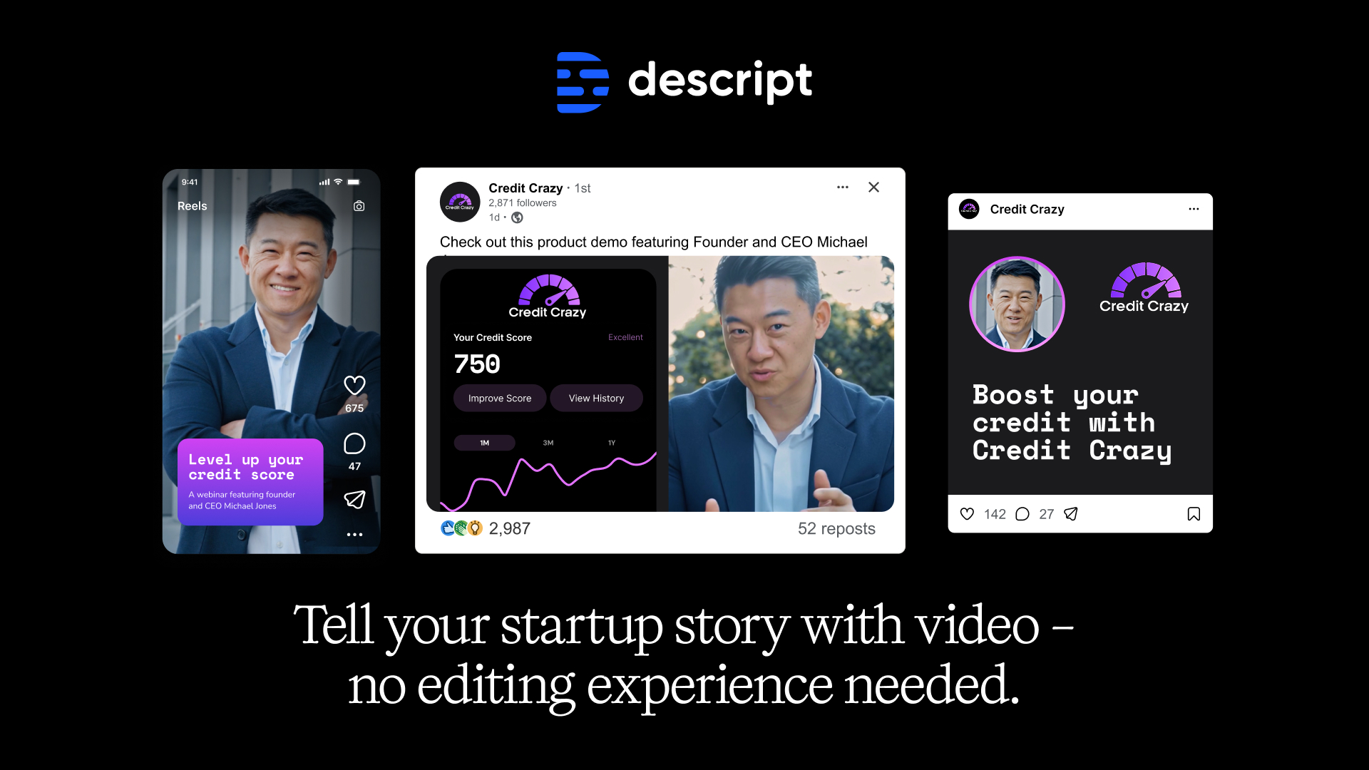 Descript ad creative