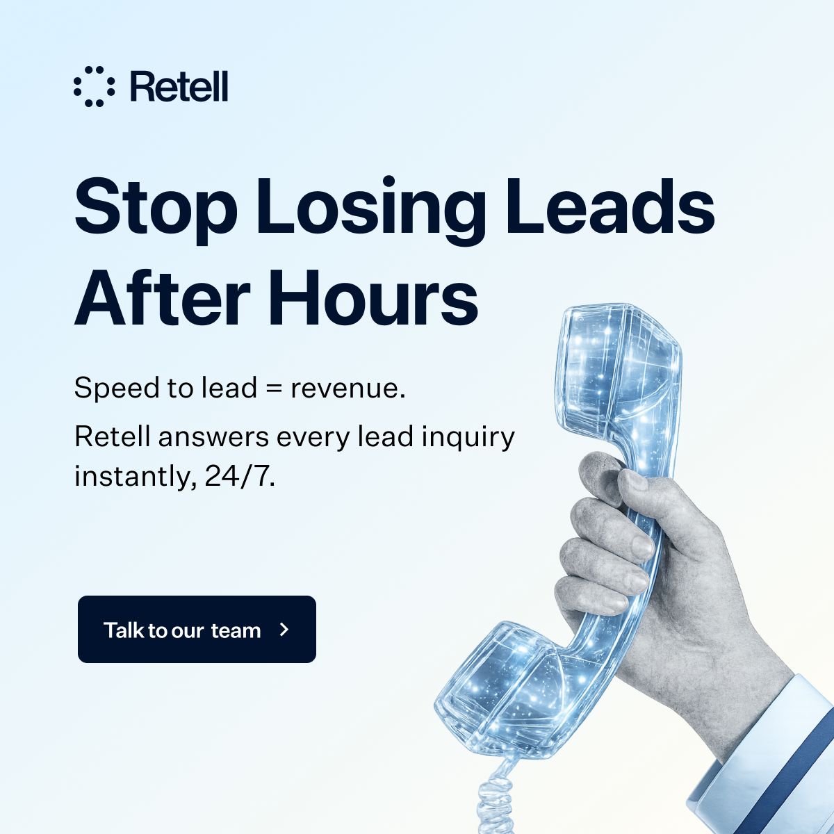 Retell AI ad creative
