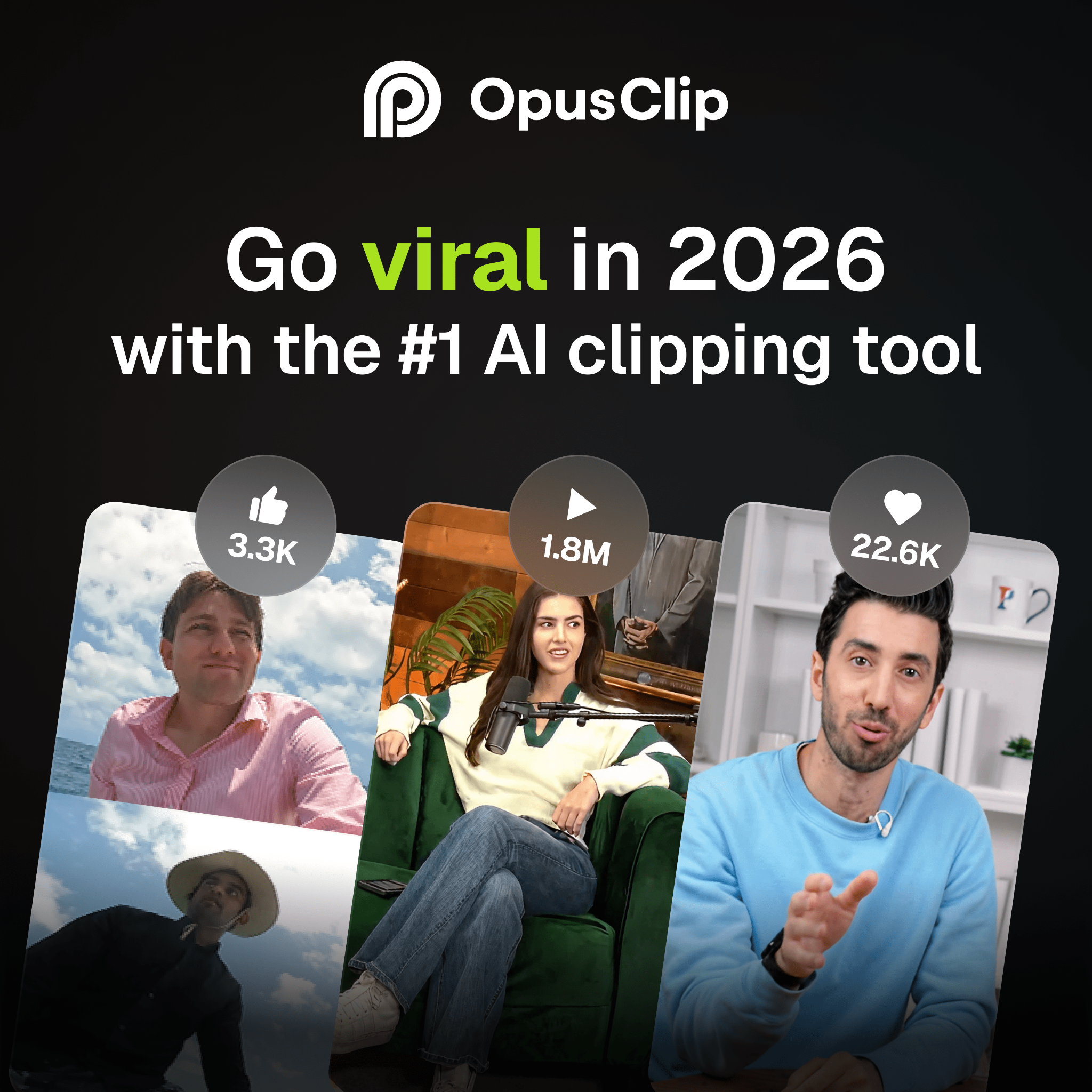 Opus Clip ad creative
