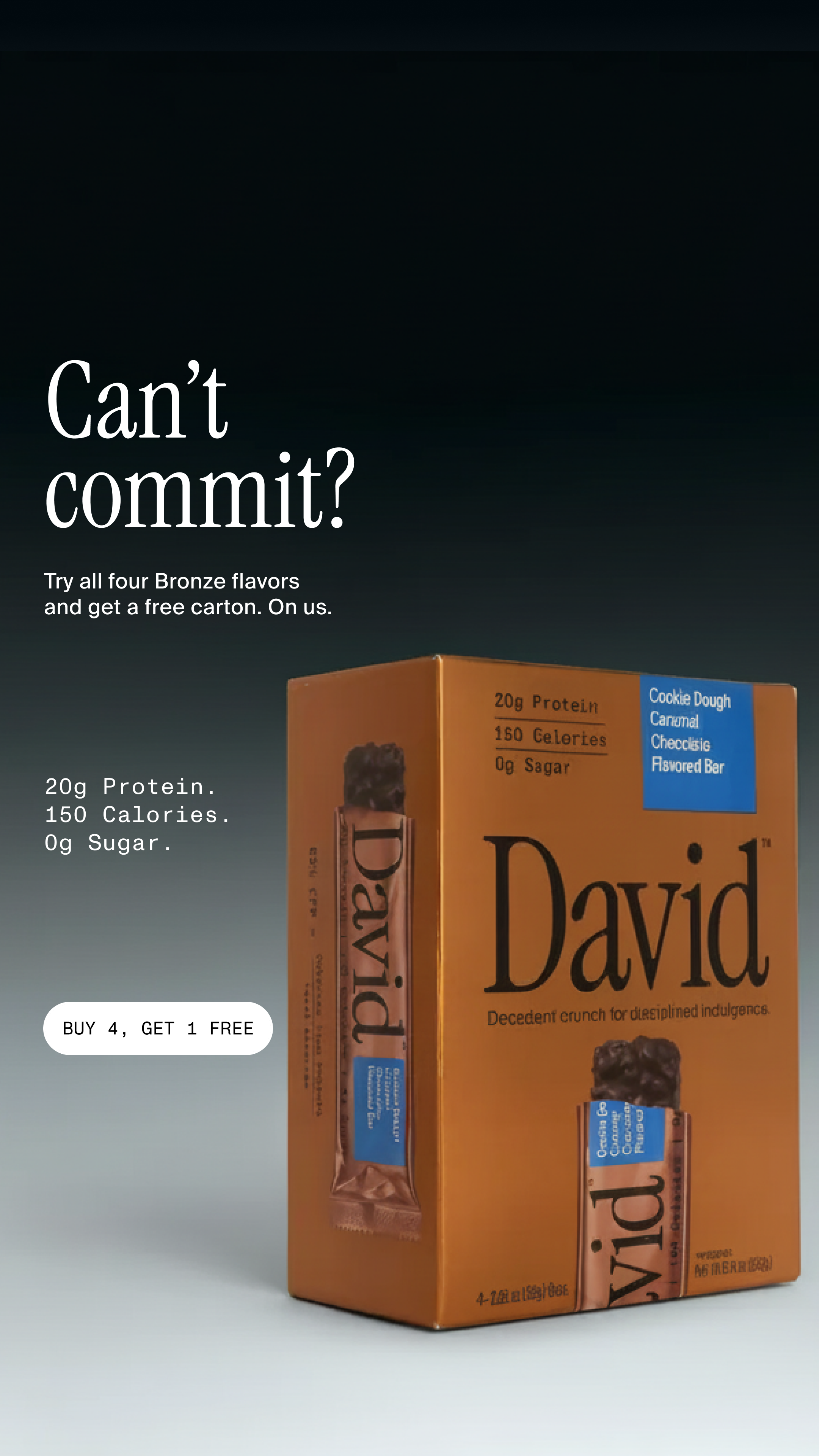 David Protein ad creative